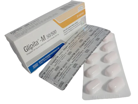 Tablet  Glipita-M 50/500mg (30 Pcs)